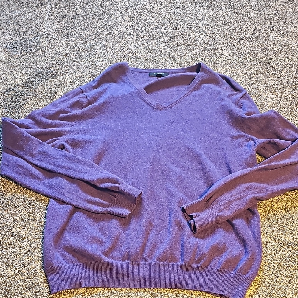 Express Deep Purple Knit Top